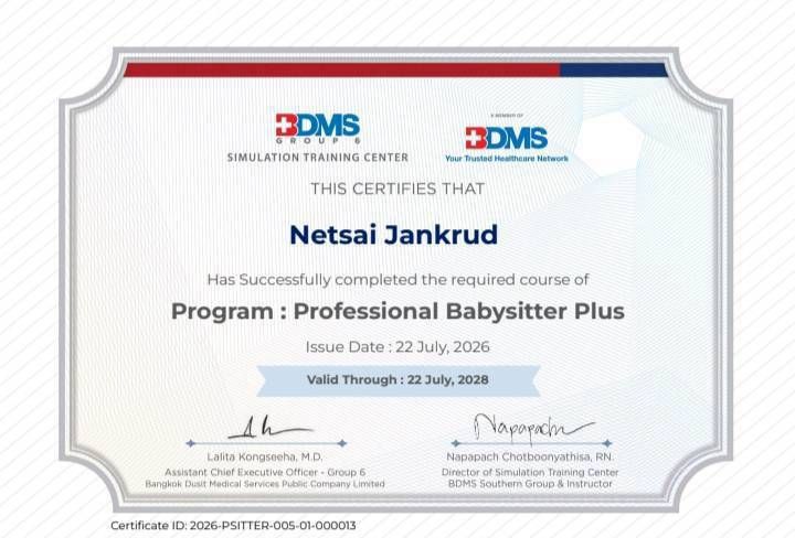 Professional childcare certification