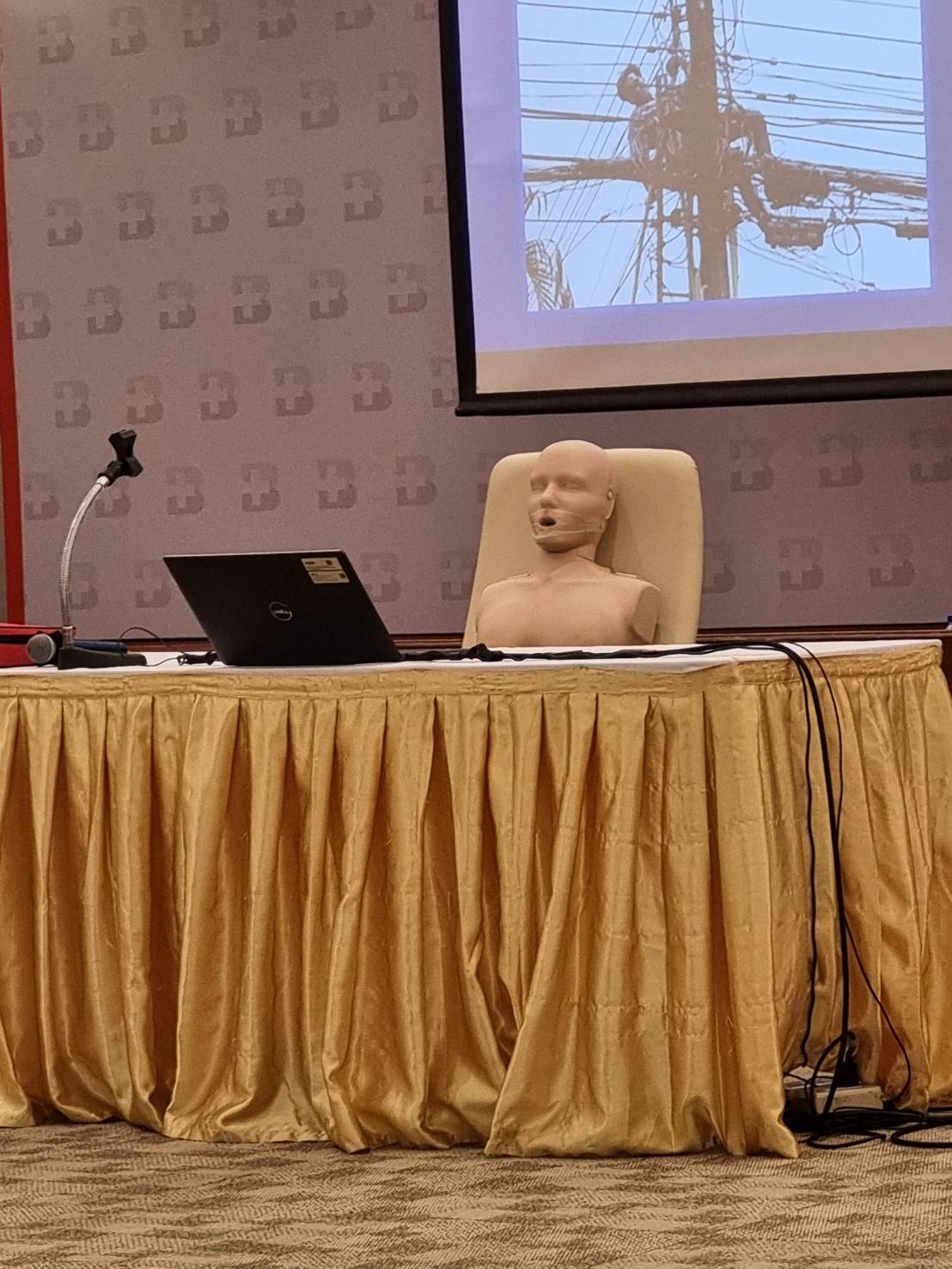 Work environment showcasing childcare activities