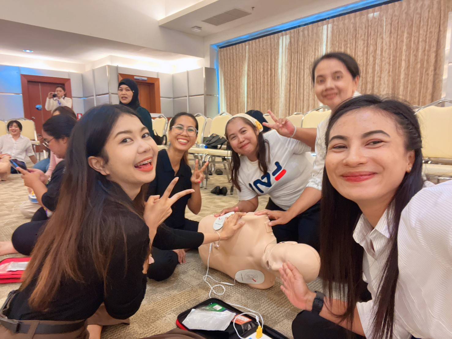 Professional nanny caring for children with safety and love