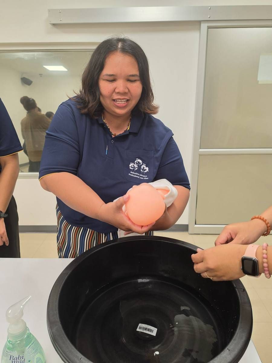 Work environment showcasing childcare activities